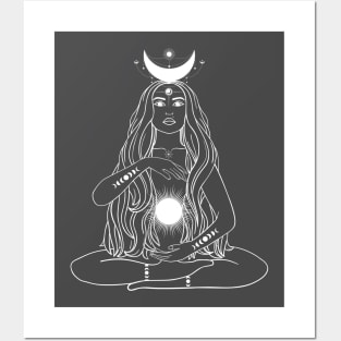 Moon Goddess Posters and Art